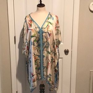 Johnny Was Silk Salinas Poncho